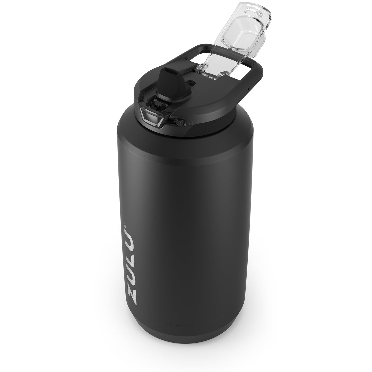 goals-stainless-steel-half-gallon-water-bottle-with-straw-j9 ZuluGoals64ozSSJug_Straw_AngleLidOpen_Keytography_Black.jpg